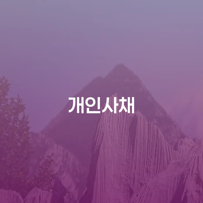 개인파산 개인회생으로 해결 할려는데