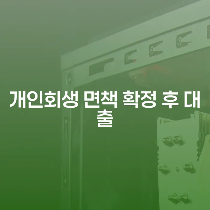 개인회생 면책 후 대출, 어떻게 가능할까요?